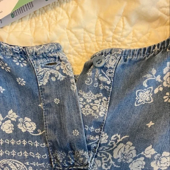 NWT lightweight Tencel dress. Cute keyhole w/ button closure on back. Pockets. - Picture 9 of 9